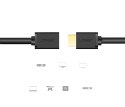 Przedłużacz przejściówka kabla HDMI 4K 10.2 Gbps 340Mhz 0.5 m czarny