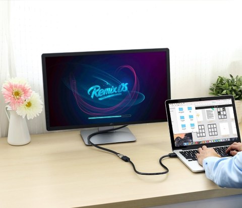 Przedłużacz przejściówka kabla HDMI 4K 10.2 Gbps 340Mhz 0.5 m czarny Przedłużacz przejściówka kabla HDMI 4K 10.2 Gbps 340Mhz 0.5 m czarny