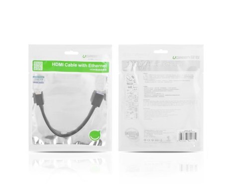 Przejściówka adapter kabel HDMI żeński - mini HDMI męski 4K 60Hz HEC ARC 22cm czarny Przejściówka adapter kabel HDMI żeński - mini HDMI męski 4K 60Hz HEC ARC 22cm czarny