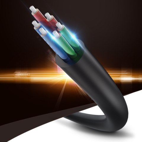 Rozdzielacz kabla słuchawkowego 2x AUX 3.5mm mini jack 25cm czarny Rozdzielacz kabla słuchawkowego 2x AUX 3.5mm mini jack 25cm czarny