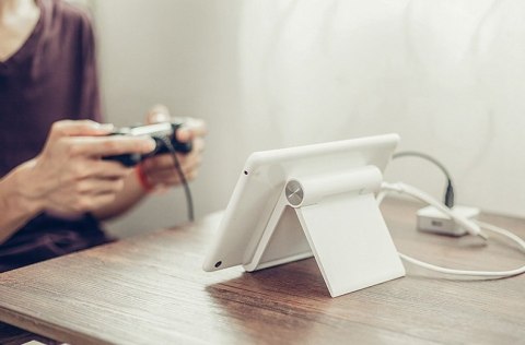 Stojak podstawka uchwyt na telefon tablet biały Stojak podstawka uchwyt na telefon tablet biały