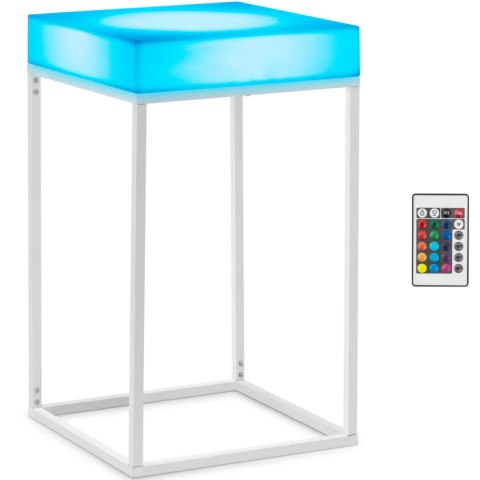 Stolik barowy klubowy kwadratowy podświetlany RGBW LED 60 x 60 x 106 cm Stolik barowy klubowy kwadratowy podświetlany RGBW LED 60 x 60 x 106 cm