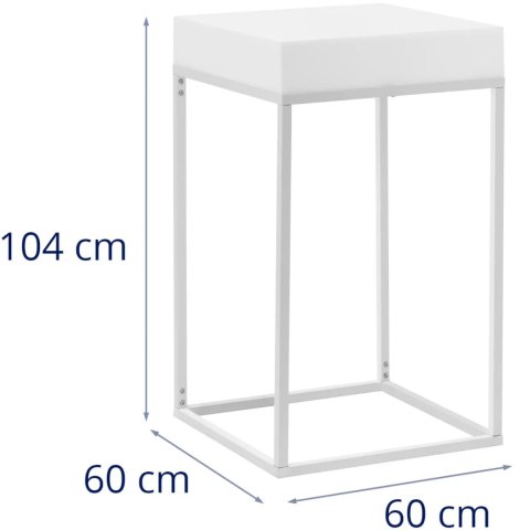 Stolik barowy klubowy kwadratowy podświetlany RGBW LED 60 x 60 x 106 cm Stolik barowy klubowy kwadratowy podświetlany RGBW LED 60 x 60 x 106 cm