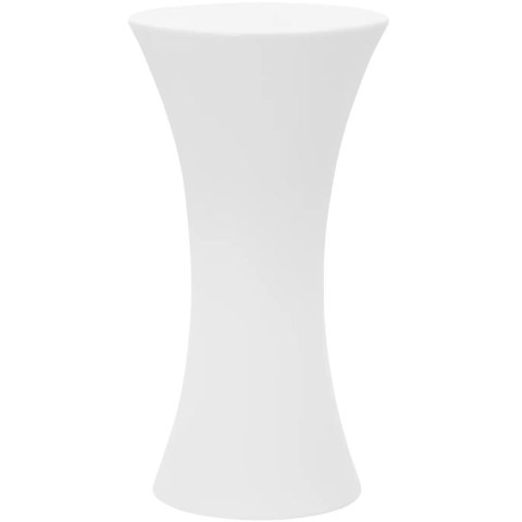 Stolik barowy klubowy podświetlany na baterie RGBW LED śr. 58 x 110 cm - biały okrągły Stolik barowy klubowy podświetlany na baterie RGBW LED śr. 58 x 110 cm - biały okrągły