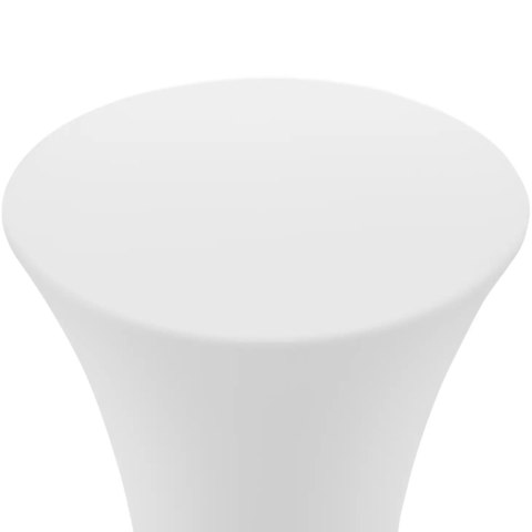 Stolik barowy klubowy podświetlany na baterie RGBW LED śr. 58 x 110 cm - biały okrągły Stolik barowy klubowy podświetlany na baterie RGBW LED śr. 58 x 110 cm - biały okrągły