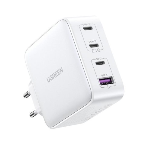 Szybka ładowarka GaN 3x USB-C USB 100W PPS PD Power Delivery biała Szybka ładowarka GaN 3x USB-C USB 100W PPS PD Power Delivery biała