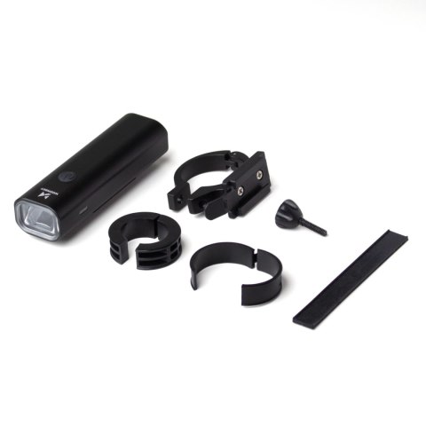 Zestaw lampek rowerowych przednia i tylna USB-C czarny Zestaw lampek rowerowych przednia i tylna USB-C czarny