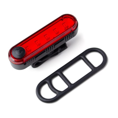 Zestaw lampek rowerowych przednia i tylna USB-C czarny Zestaw lampek rowerowych przednia i tylna USB-C czarny
