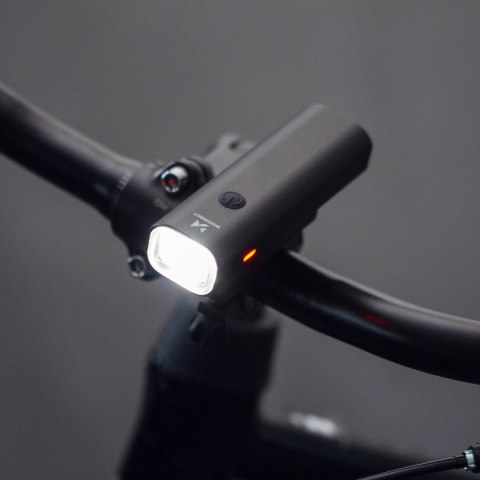 Zestaw lampek rowerowych przednia i tylna USB-C czarny Zestaw lampek rowerowych przednia i tylna USB-C czarny