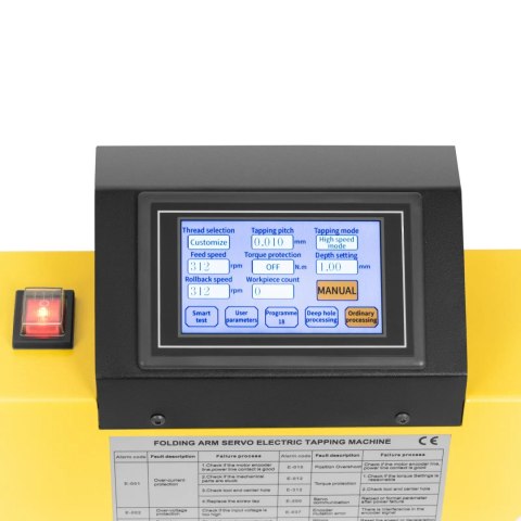 Ramię gwintujące gwintownica automatyczna M3-M16 0-312 obr./min 600 W Ramię gwintujące gwintownica automatyczna M3-M16 0-312 obr./min 600 W