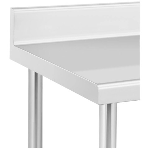 Stół blat roboczy na kółkach z rantem 2 poziomy 60 x 60 cm STAL do 120 kg Stół blat roboczy na kółkach z rantem 2 poziomy 60 x 60 cm STAL do 120 kg