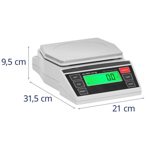 Waga laboratoryjna jubilerska precyzyjna LCD 2-3000g / 0.1 g Waga laboratoryjna jubilerska precyzyjna LCD 2-3000g / 0.1 g
