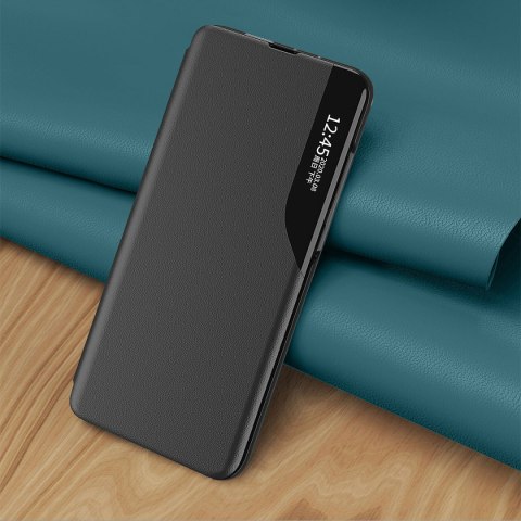 Etui pokrowiec do Samsung S24 Ultra z klapką i podstawką Eco Leather View Case czarne Etui pokrowiec do Samsung S24 Ultra z klapką i podstawką Eco Leather View Case czarne