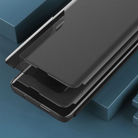 Etui pokrowiec do Samsung S24 Ultra z klapką i podstawką Eco Leather View Case czarne Etui pokrowiec do Samsung S24 Ultra z klapką i podstawką Eco Leather View Case czarne