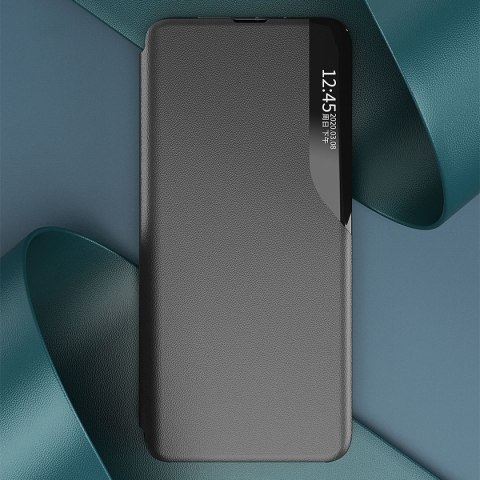 Etui pokrowiec do Samsung S24 z klapką i podstawką Eco Leather View Case czarne Etui pokrowiec do Samsung S24 z klapką i podstawką Eco Leather View Case czarne