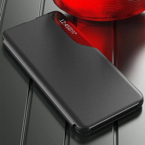 Etui pokrowiec do Samsung S24+ z klapką i podstawką Eco Leather View Case czarne Etui pokrowiec do Samsung S24+ z klapką i podstawką Eco Leather View Case czarne