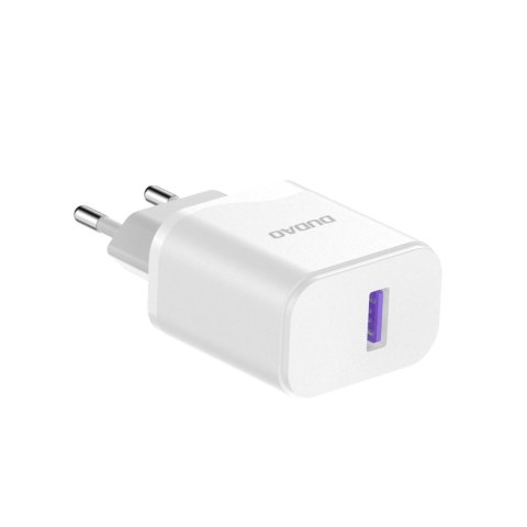 Ładowarka sieciowa USB-A 18W z kablem USB-A - USB-C biała Ładowarka sieciowa USB-A 18W z kablem USB-A - USB-C biała