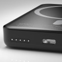 Powerbank 5000mAh magnetyczny z ładowarką indukcyjną MagSafe biały