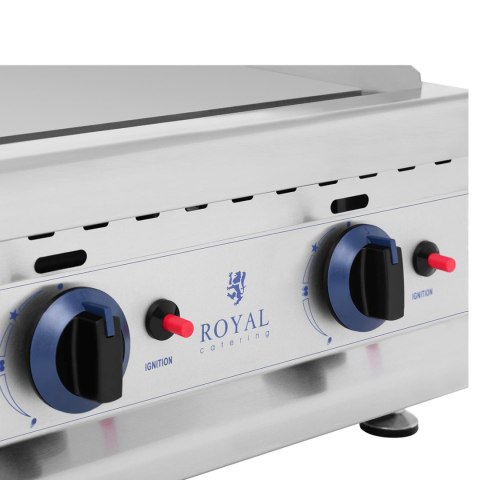 Grill gazowy podwójny gładki ryflowany nierdzewny na gaz ziemny 2x 3.1 kW 0.02 bar 60 x 40 cm Grill gazowy podwójny gładki ryflowany nierdzewny na gaz ziemny 2x 3.1 kW 0.02 bar 60 x 40 cm