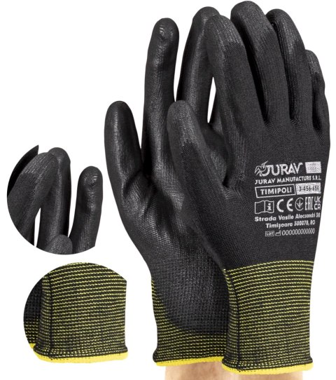 Rękawice Robocze Czarne J-TIMIPOLI_BB (10 - XL) Rękawice Robocze Czarne J-TIMIPOLI_BB (10 - XL)