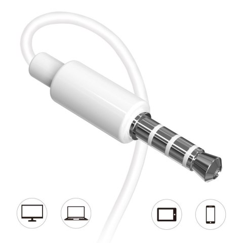 Zestaw słuchawkowy X10S przewodowe słuchawki mini jack 3.5mm biały Zestaw słuchawkowy X10S przewodowe słuchawki mini jack 3.5mm biały
