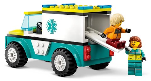 60403 - LEGO City - Karetka i snowboardzista 60403 - LEGO City - Karetka i snowboardzista