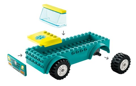 60403 - LEGO City - Karetka i snowboardzista 60403 - LEGO City - Karetka i snowboardzista