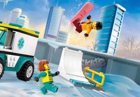 60403 - LEGO City - Karetka i snowboardzista 60403 - LEGO City - Karetka i snowboardzista