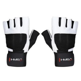 RST04 WHITE-BLACK ROZM. XL RĘKAWICE NA SIŁOWNIĘ HMS