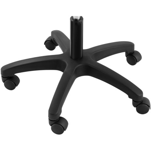 Krzesło robocze warsztatowe z oparciem do 120 kg 450-590 mm czarne Krzesło robocze warsztatowe z oparciem do 120 kg 450-590 mm czarne