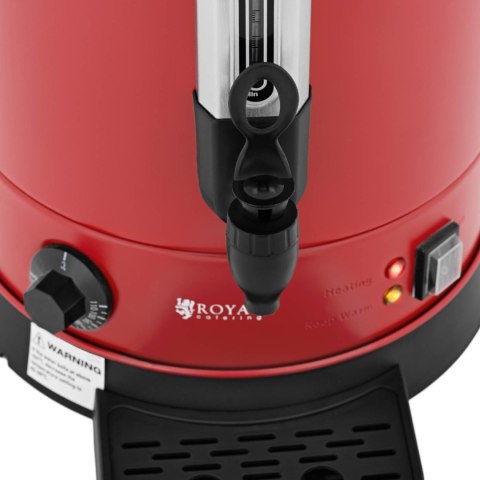 Warnik podgrzewacz do wody z podwójnymi ściankami i ociekaczem 13.5 L 2500 W czerwony Warnik podgrzewacz do wody z podwójnymi ściankami i ociekaczem 13.5 L 2500 W czerwony