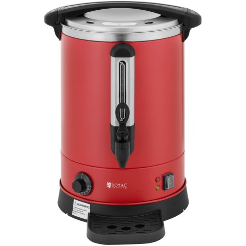 Warnik podgrzewacz do wody z podwójnymi ściankami i ociekaczem 13.5 L 2500 W czerwony Warnik podgrzewacz do wody z podwójnymi ściankami i ociekaczem 13.5 L 2500 W czerwony