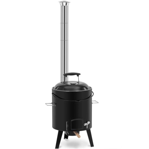 Kuchnia polowa kociołek emaliowany z paleniskiem grill 14 l Kuchnia polowa kociołek emaliowany z paleniskiem grill 14 l