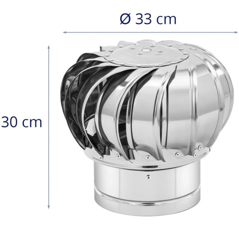 Nasada kominowa obrotowa wentylacyjna ze stali śr. 20 cm Nasada kominowa obrotowa wentylacyjna ze stali śr. 20 cm