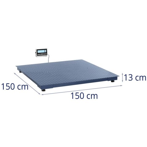 Waga platformowa magazynowa LCD 150 x 150 cm 3000 kg / 1 kg Waga platformowa magazynowa LCD 150 x 150 cm 3000 kg / 1 kg