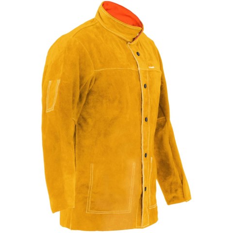 Kurtka bluza spawalnicza ochronna ze skóry bydlęcej rozmiar L Kurtka bluza spawalnicza ochronna ze skóry bydlęcej rozmiar L