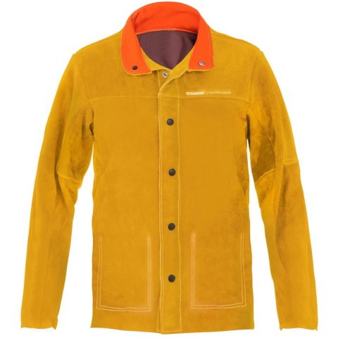 Kurtka bluza spawalnicza ochronna ze skóry bydlęcej rozmiar L Kurtka bluza spawalnicza ochronna ze skóry bydlęcej rozmiar L