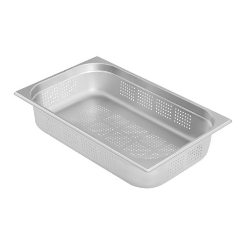 Perforowany pojemnik gastronomiczny stalowy GN1/1 gł. 100 mm Perforowany pojemnik gastronomiczny stalowy GN1/1 gł. 100 mm