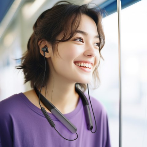Słuchawki bezprzewodowe douszne redukcja szumów ENC + kabel USB-C czarne Słuchawki bezprzewodowe douszne redukcja szumów ENC + kabel USB-C czarne