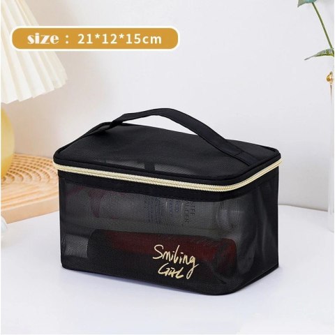 Kosmetyczka organizer na kosmetyki SMILING GIRL 22x15x12cm KS108 Kosmetyczka organizer na kosmetyki SMILING GIRL 22x15x12cm KS108