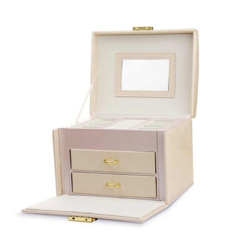 Szkatułka na biżuterię kuferek etui organizer pudełko PD102R Szkatułka na biżuterię kuferek etui organizer pudełko PD102R