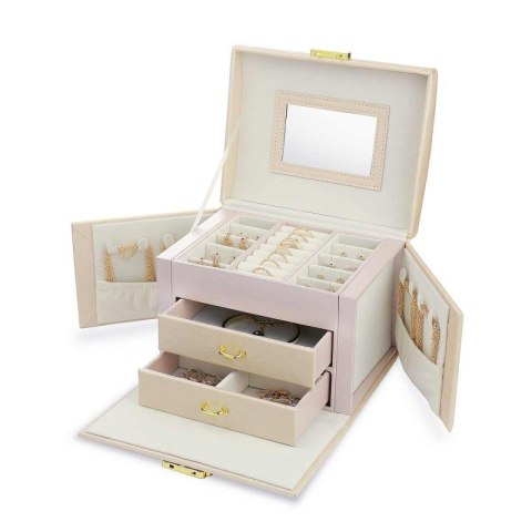 Szkatułka na biżuterię kuferek etui organizer pudełko PD102R Szkatułka na biżuterię kuferek etui organizer pudełko PD102R