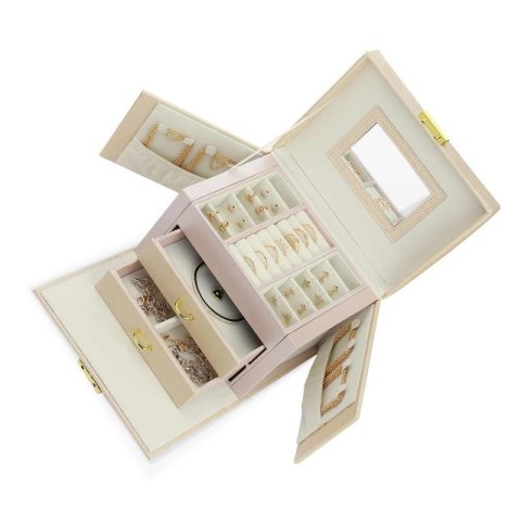 Szkatułka na biżuterię kuferek etui organizer pudełko PD102R Szkatułka na biżuterię kuferek etui organizer pudełko PD102R