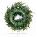 Wianek ozdobny na drzwi, stroik, sztuczna choina jak żywa - średnica 38 cm WSN24