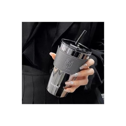 Kubek z kolorowego szkła na Kawę Herbatę ze słomką i zamknięciem 450 ML CUP09GRAF Kubek z kolorowego szkła na Kawę Herbatę ze słomką i zamknięciem 450 ML CUP09GRAF