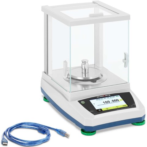 Waga laboratoryjna analityczna ze szklaną osłoną panelem dotykowym LCD 300 g / 0.001 g Waga laboratoryjna analityczna ze szklaną osłoną panelem dotykowym LCD 300 g / 0.001 g