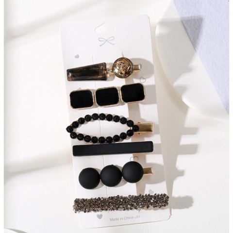 Zestaw 6 sztuk zdobionych Eleganckich Spinek do włosów SP255CZ Zestaw 6 sztuk zdobionych Eleganckich Spinek do włosów SP255CZ