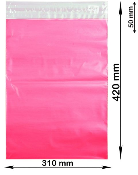 Foliopaki Kurierskie Różowe A3 310x420mm - 100 szt. Foliopaki Kurierskie Różowe A3 310x420mm - 100 szt.