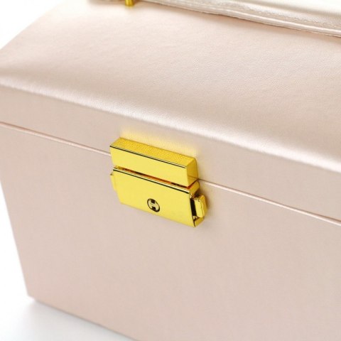 Szkatułka na biżuterię, kuferek w kolorze pudrowego różu PD49PR Szkatułka na biżuterię, kuferek w kolorze pudrowego różu PD49PR