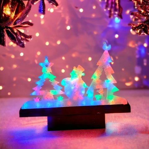 Wisząca ozdoba XXL Choinki z bałwankiem Multikolor LED LAMP15MULTI Wisząca ozdoba XXL Choinki z bałwankiem Multikolor LED LAMP15MULTI